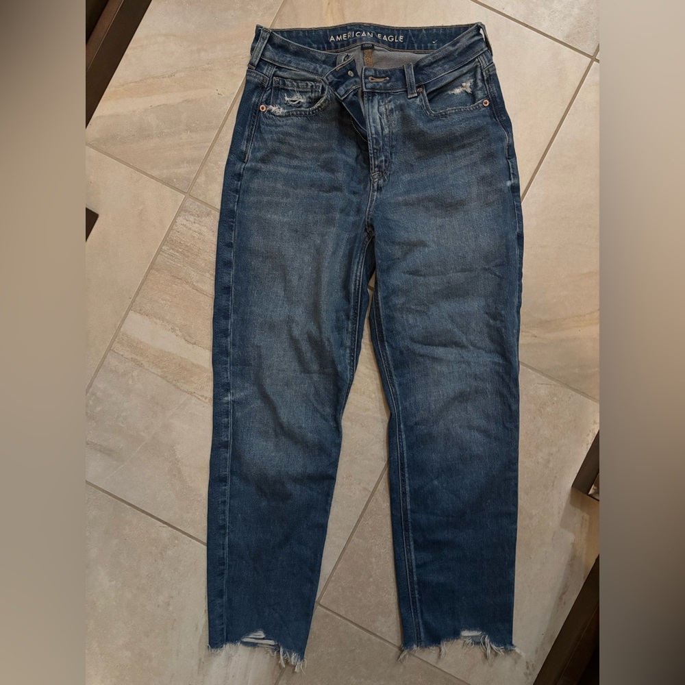 American Eagle Outfitters Dark Blue Straight Jeans